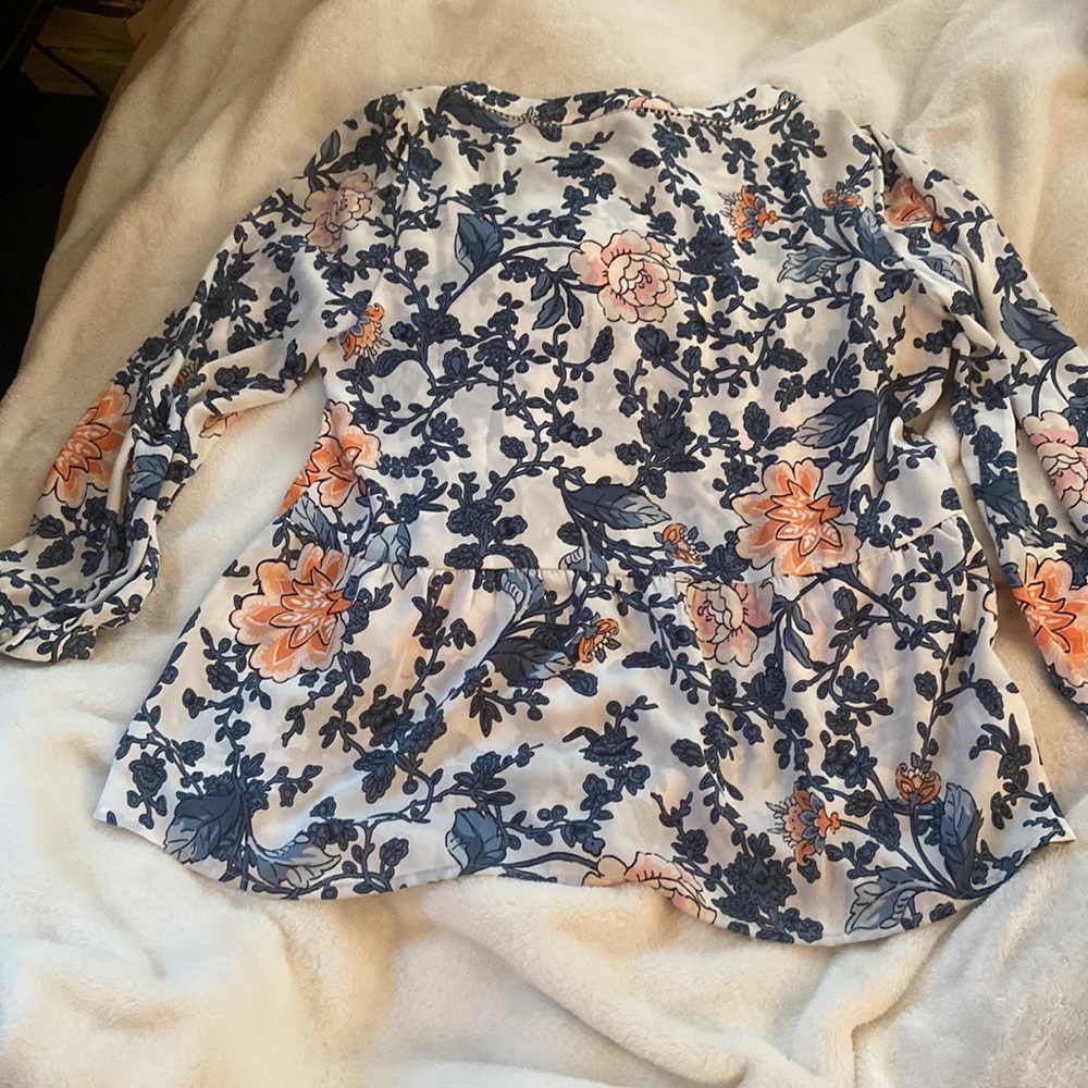 Loft Petite Patterned Work Blouse - image 2